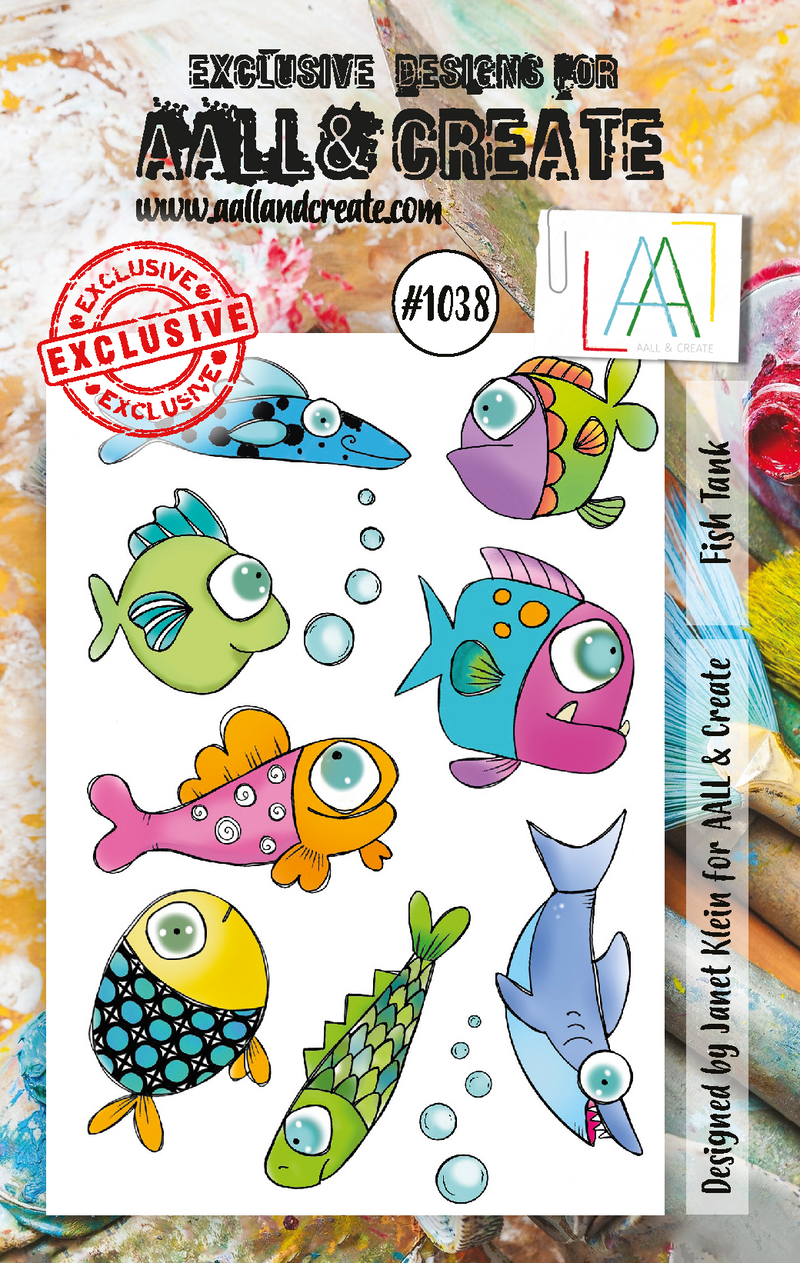 AALL and Create  A6 Stamp Set - 1038 - Fish Tank-1