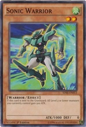 Sonic Warrior (SDSE-EN012) - Structure Deck: Synchron Extreme 1st Edition-1