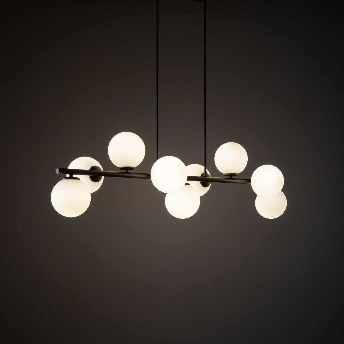 ESTERA 9-Light Scandinavian Glass Pendant Light for Dining Table & Modern Interiors-3
