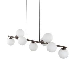 ESTERA 9-Light Scandinavian Glass Pendant Light for Dining Table & Modern Interiors-5