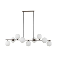 ESTERA 9-Light Scandinavian Glass Pendant Light for Dining Table & Modern Interiors-9