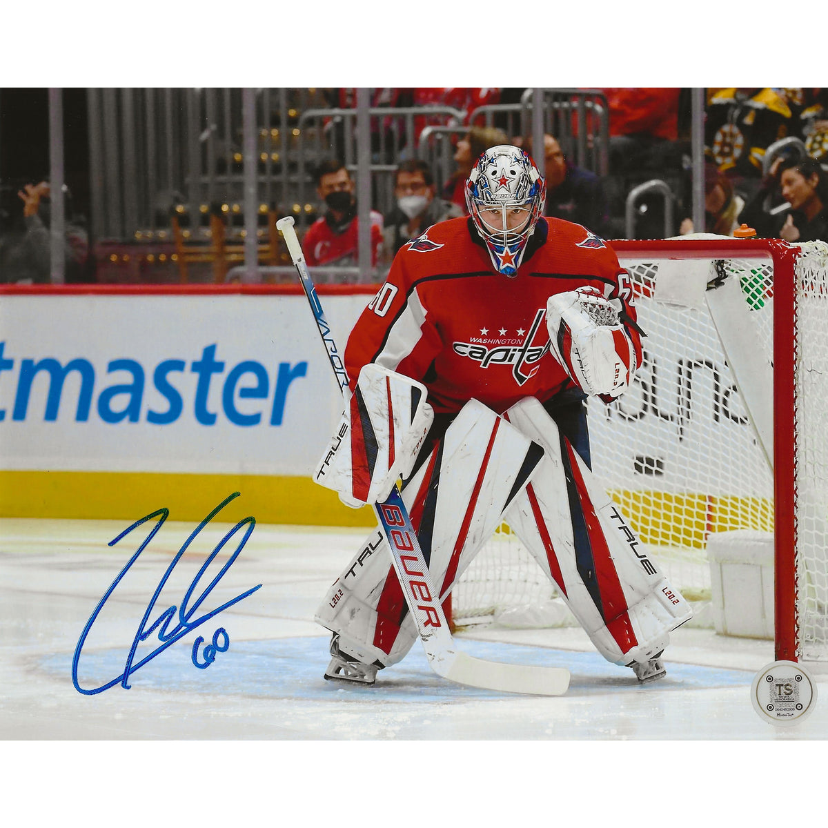 Foto de 8x10 de Zach Fucale firmada, portero de los Washington Capitals, de Stance-1