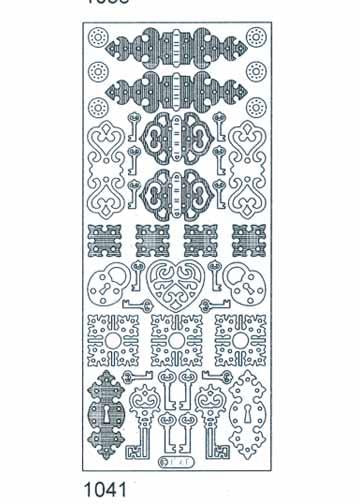 Deco Stickers - Hinge/Lock & key-1