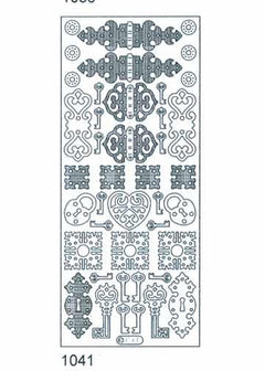 Deco Stickers - Hinge/Lock & key-1