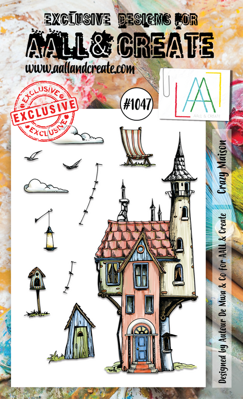 AALL and Create A6 Stamp Set - #1047 - Crazy Maison-1