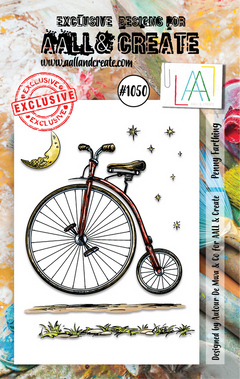 AALL and Create A7 Stamp Set - #1050 - Penny Farthing-1
