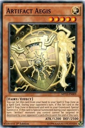 Artifact Aegis (MP15-EN009) - 2015 Mega-Tins Mega Pack 1st Edition-1