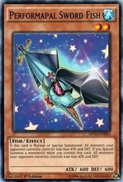 Performapal Sword Fish (MP15-EN063) - 2015 Mega-Tins Mega Pack 1st Edition-1