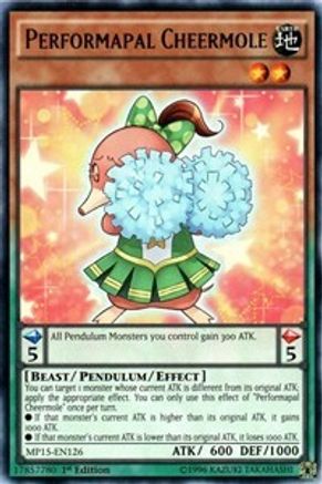 Performapal Cheermole (MP15-EN126) - 2015 Mega-Tins Mega Pack 1st Edition-1