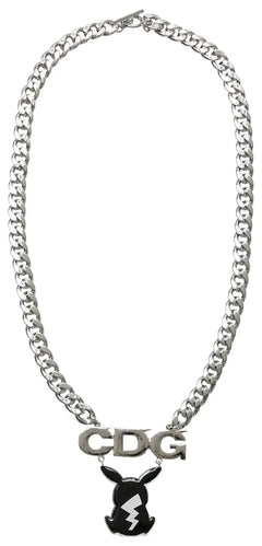 Pokemon: Comme des Garcons x Pokemon A Pikachu Silver Black Necklace-1