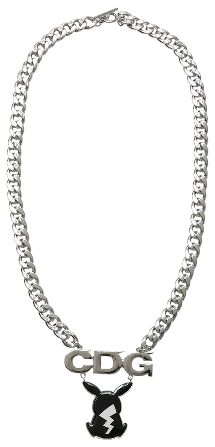 Pokemon: Comme des Garcons x Pokemon A Pikachu Silver Black Necklace-1