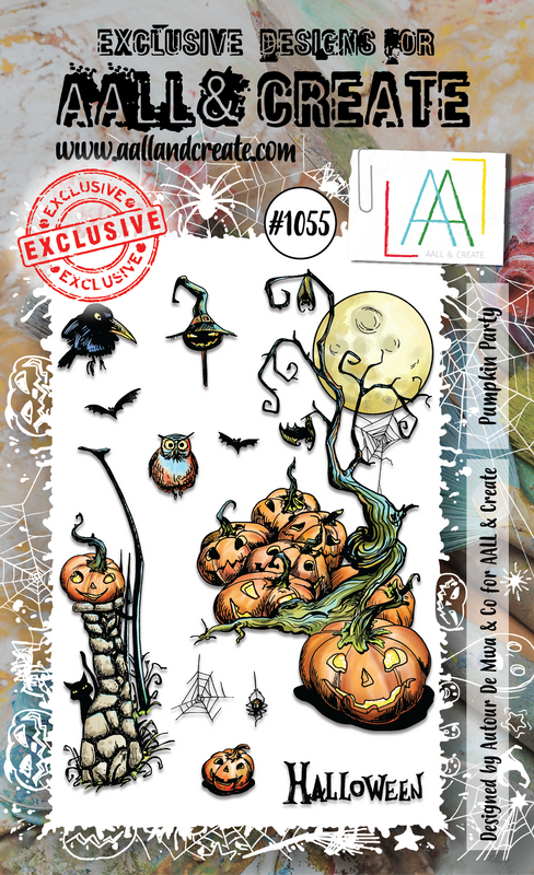 AALL and Create #1055 - A6 Stamp Set - Pumpkin Party-1