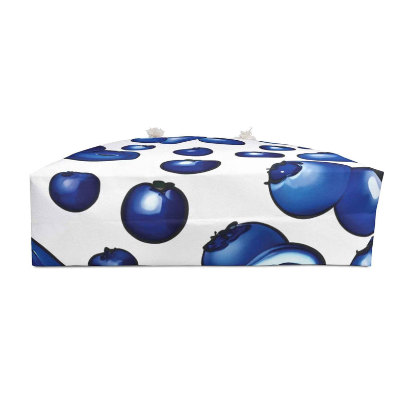 Blueberry Pattern Weekender Bag | Fruit Print Travel Tote Bag-6
