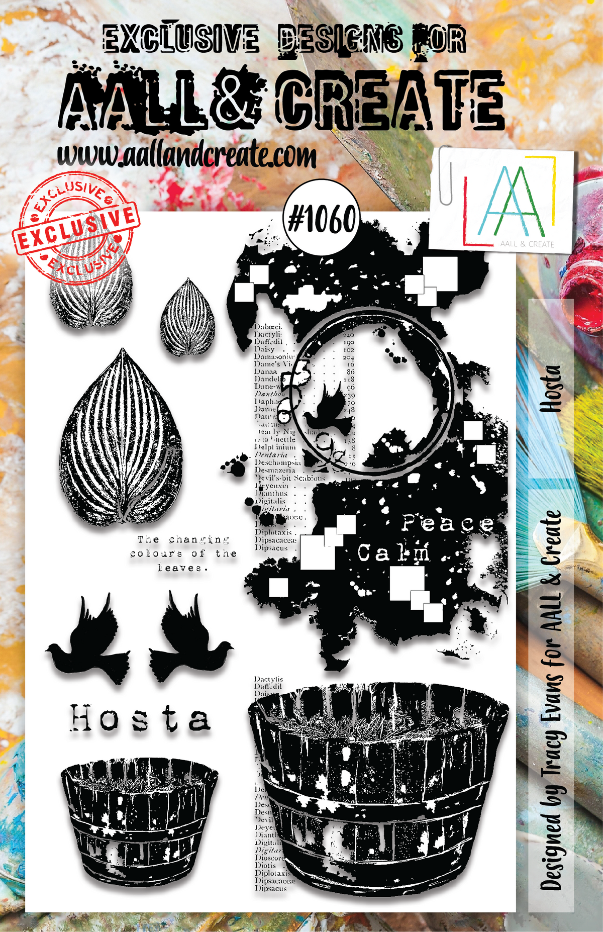 AALL and Create  A5 Stamp Set - 1060 - Hosta-1