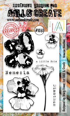 AALL and Create  A6 Stamp Set - 1061 - Nemesia Dianthus-1