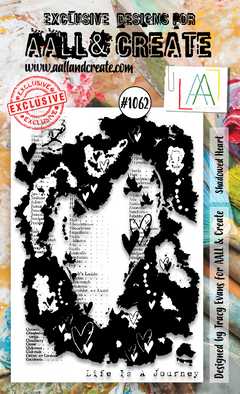 AALL and Create  A6 Stamp Set - 1062 - Shadowed Heart-1