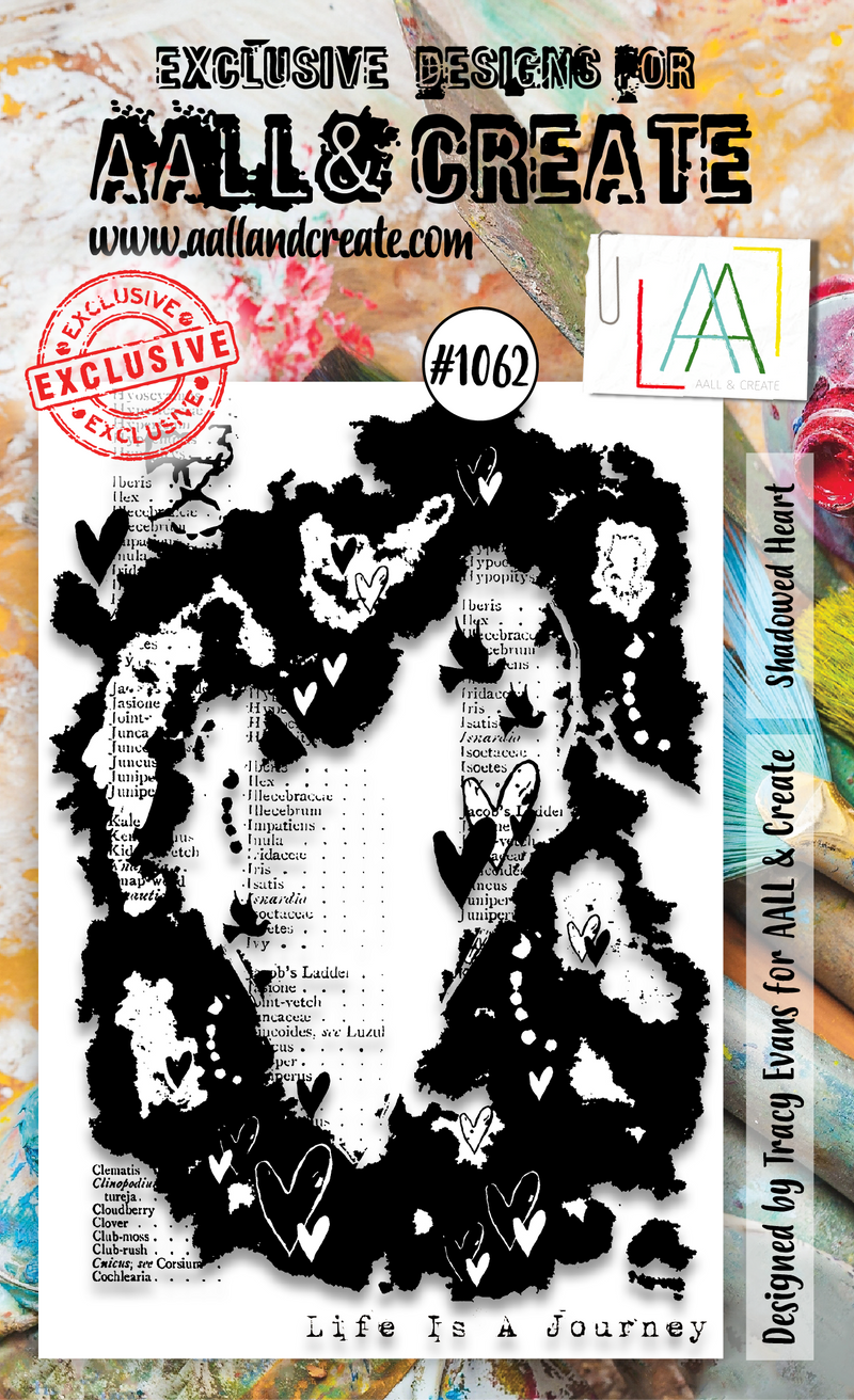 AALL and Create  A6 Stamp Set - 1062 - Shadowed Heart-1
