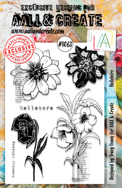 AALL and Create  A5 Stamp Set - 1063 - Hellebore-1