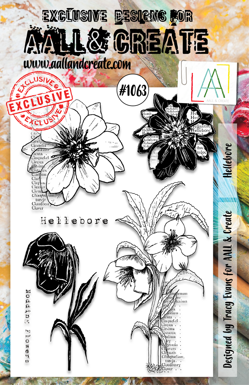 AALL and Create  A5 Stamp Set - 1063 - Hellebore-1