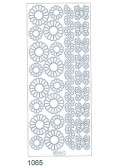Deco Stickers - Flower/Butterfly-1