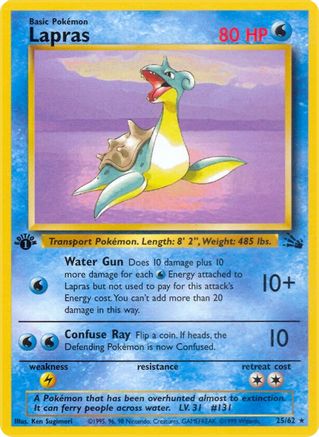 Lapras (25) 25/62 - Fossil Unlimited-1