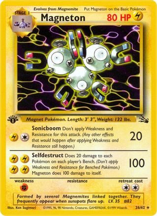 Magneton (26) 26/62 - Fossil 1st Edition-1