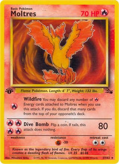 Moltres (27) 27/62 - Fossil 1st Edition-1