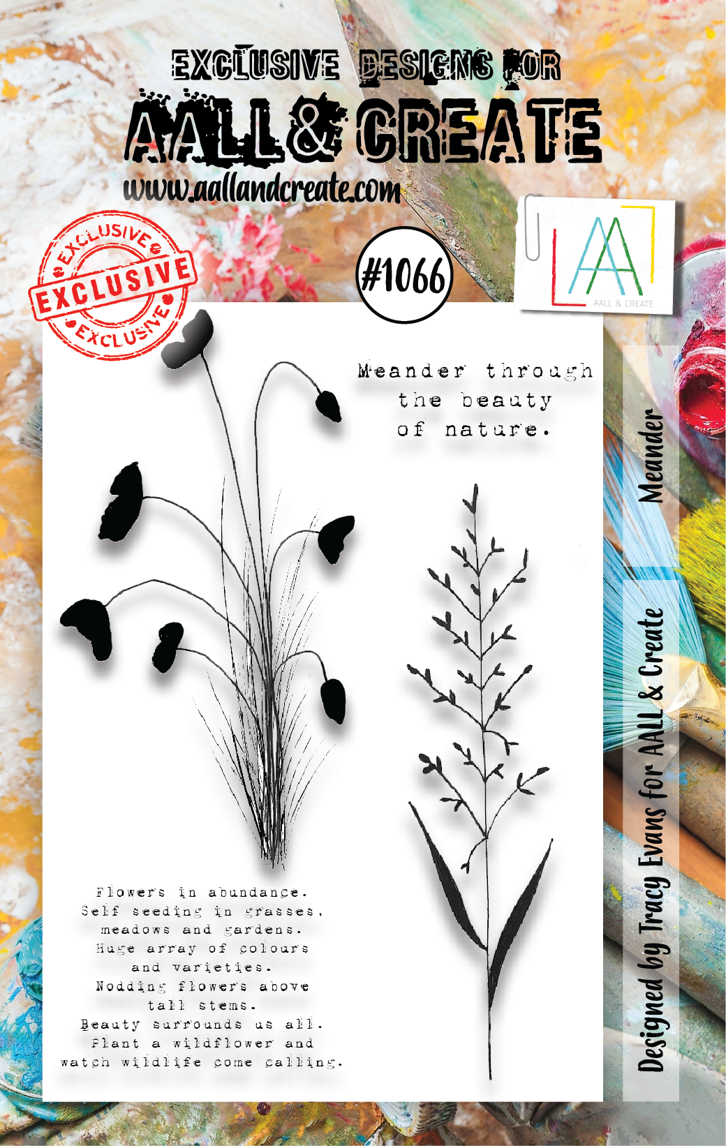 AALL and Create  A7 Stamp Set - 1066 - Meander-1