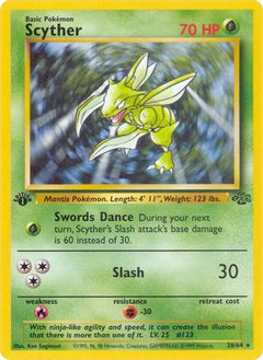 Scyther (26) 26/64 - Jungle 1st Edition-1
