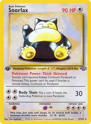 Snorlax (27) 27/64 - Jungle Unlimited-1