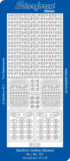 Deco Stickers - Alphabet / Mobile Phone-1
