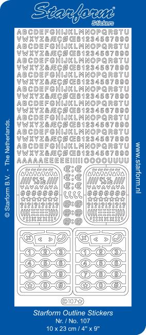 Deco Stickers - Alphabet / Mobile Phone-1