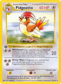 Pidgeotto - Base Set Shadowless 1st Edition-1