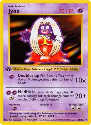 Jynx 31 - Base Set Shadowless Unlimited-1