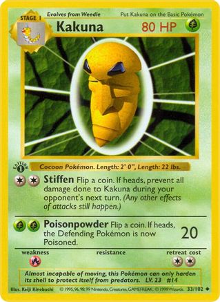 Kakuna 33 - Base Set Shadowless-1