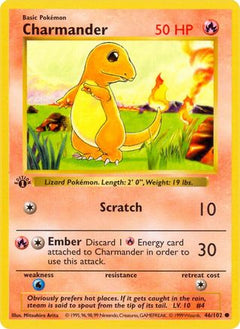 Charmander 46 - Base Set Shadowless-1