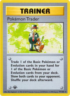 Pokemon Trader 77 - Base Set Shadowless 1st Edition-1
