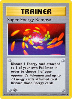 Super Energy Removal 79 - Base Set Shadowless 1st Edition-1