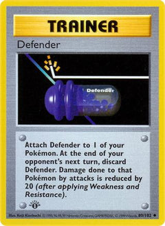 Defender 80 - Base Set Shadowless 1st Edition-1