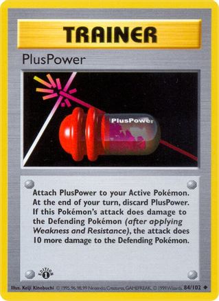 PlusPower 84 - Base Set Shadowless Unlimited-1