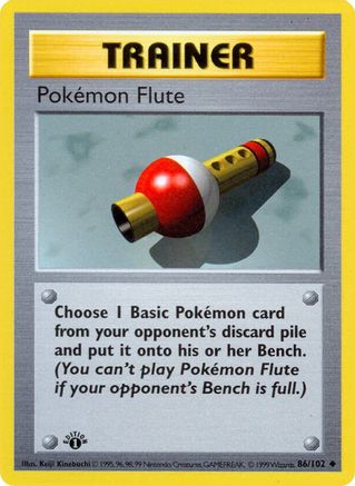Pokemon Flute 86 - Base Set Shadowless-1