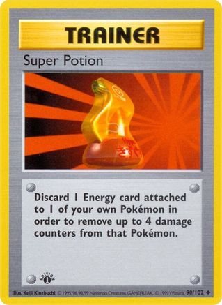 Super Potion 90 - Base Set Shadowless 1st Edition-1