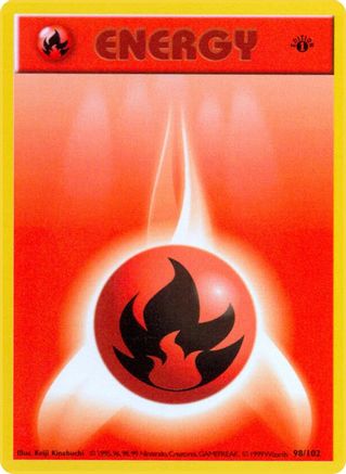 Fire Energy 98 - Base Set Shadowless 1st Edition-1