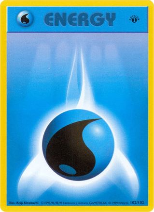 Water Energy 102 - Base Set Shadowless 1st Edition-1