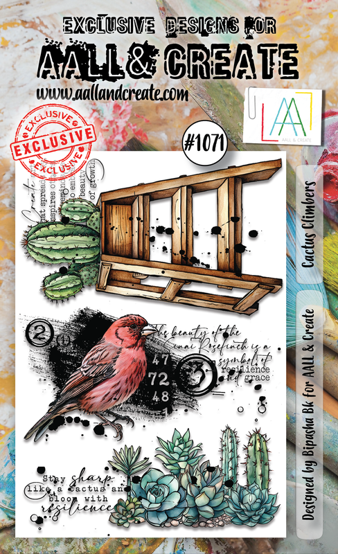 AALL and Create #1071 - A6 Stamp Set - Cactus Climbers-1