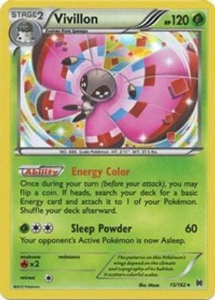 Vivillon 15/162 - XY  BREAKthrough Holofoil-1