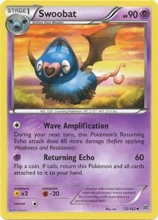 Swoobat 72/162 - XY  BREAKthrough Reverse Holofoil