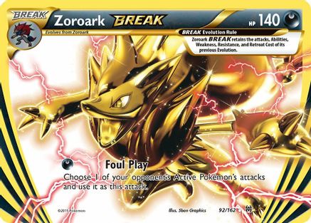 Zoroark BREAK 92/162 - XY  BREAKthrough Holofoil-1