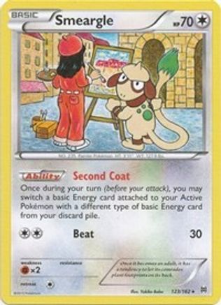 Smeargle 123/162 - XY  BREAKthrough Reverse Holofoil-1