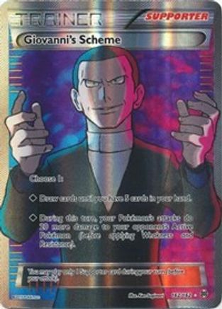 Giovanni's Scheme (Full Art) 162/162 - XY  BREAKthrough Holofoil-1